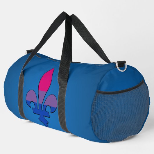 Bisexuality pride fleur-de-lis   duffle bag (Rechte Ecke)