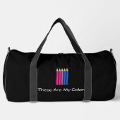 Bisexuality pride pencils duffle bag (Vorderseite)