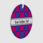 Bisexuality pride pink flower pattern ornament (Vorderseite)