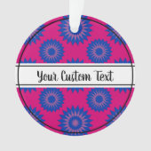 Bisexuality pride pink flower pattern ornament (Vorderseite)