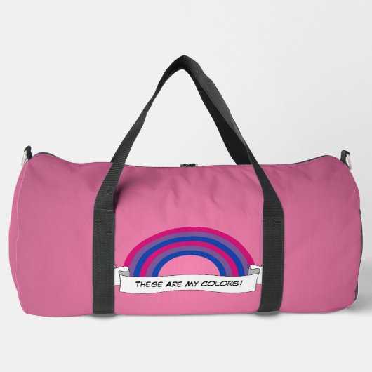 Bisexuality rainbow pride duffle bag (Vorderseite)