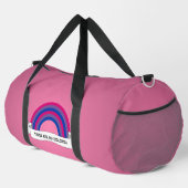 Bisexuality rainbow pride duffle bag (Rechte Ecke)