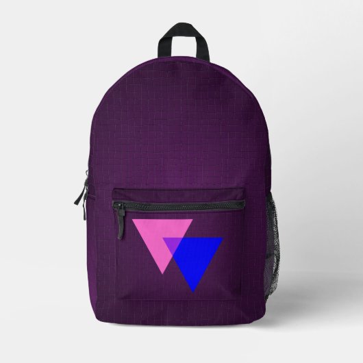 Bisexuality symbol bedruckter rucksack (Vorderseite)
