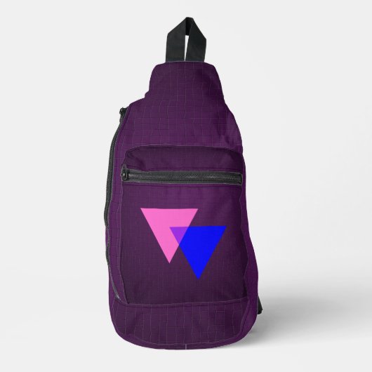 Bisexuality symbol crossbody bag (Vorderseite)