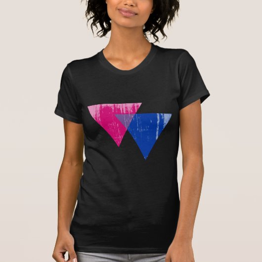 Bisexuality-Symbol distressed.png T-Shirt (Vorderseite)