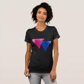 Bisexuality-Symbol distressed.png T-Shirt (Vorne ganz)