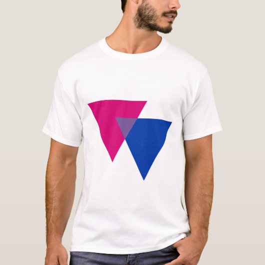 Bisexuality-Symbol T-Shirt (Vorderseite)