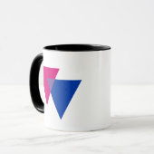 Bisexuality-Symbol Tasse (Vorderseite Links)