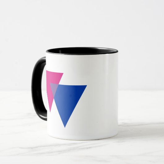 Bisexuality-Symbol Tasse (Vorderseite Links)