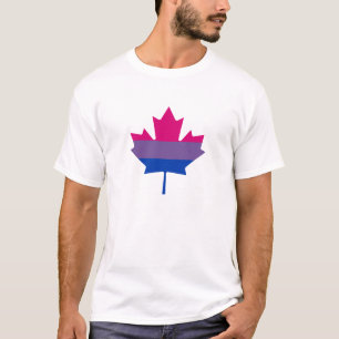 Bisexualitystolz-Ahornblatt T - Shirt