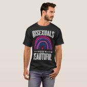 Bisexuals Are Beautiful Bisexual Pride Bohemian Ra T-Shirt (Vorne ganz)