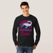 Bisexuals Exist Bisexual Loch Ness Monster Pride R T-Shirt (Vorne ganz)