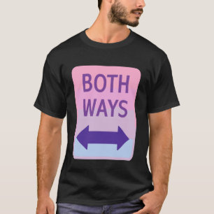 Bisexuell Bi Stolz Flagge Farben beide Wege T-Shirt