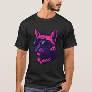 Bisexuell Bi Stolz Flagge Farben Katze Vintage Son T-Shirt