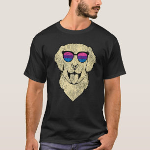 Bisexuell Bi Stolz Flagge Golden Retriever Labrado T-Shirt