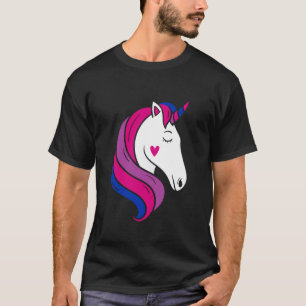 Bisexuell Bi-Stolzflagge Farben Einhorn T-Shirt