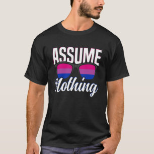 Bisexuell Bi-Stolzflagge Farben Nehmen Nichts an T-Shirt