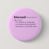 BISEXUELL (Definition) Button (Vorderseite)