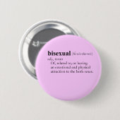 BISEXUELL (Definition) Button (Vorne & Hinten)