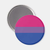 Bisexuell | Design der Druckflagge | Streifen | Magnet (Vorderseite/Rückseite)