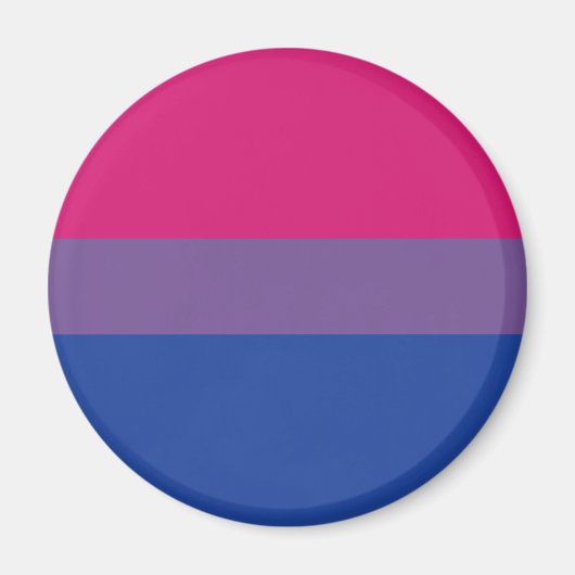 Bisexuell | Design der Druckflagge | Streifen | Magnet (Vorne)