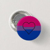 Bisexuell-Flagge-Button Button (Vorne & Hinten)