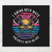 Bisexuell ich schwinge beide Wege als Funny-Bi-Pri Bierflaschenetikett (Einzelnes Label)