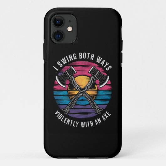 Bisexuell ich schwinge beide Wege als Funny-Bi-Pri Case-Mate iPhone Hülle (Rückseite)