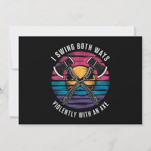 Bisexuell ich schwinge beide Wege als Funny-Bi-Pri Einladung