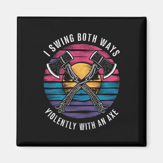 Bisexuell ich schwinge beide Wege als Funny-Bi-Pri Magnet (Vorne)