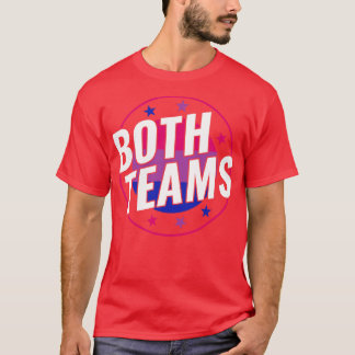 Bisexuell Lustig Bi Beide Teams LGBT T-Shirt