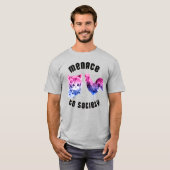 Bisexuelle Bedrohung der Gesellschaft T-Shirt (Vorne ganz)