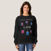 Bisexuelle Bi-Pride-Flag-Pie-Diagramm Attraktion f Sweatshirt (Vorne ganz)