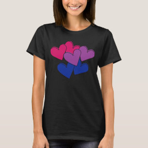 Bisexuelle Bi Pride Valentinstag LGBTQ LGBT Subtl T-Shirt