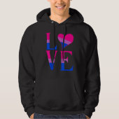 Bisexuelle Bi Prilag Liebe Unterstützung Männer Ju Hoodie (Vorderseite)