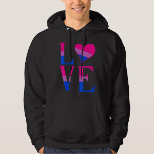 Bisexuelle Bi Prilag Liebe Unterstützung Männer Ju Hoodie