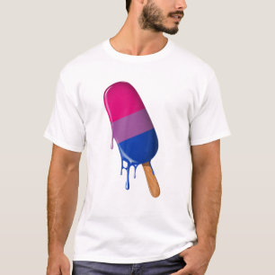 Bisexuelle Bisexuelle Fahne Eiscreme LGBTQ Bisexue T-Shirt