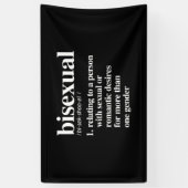 bisexuelle Definition - definierte lgbtq Ausdrücke Banner (Vertikal)