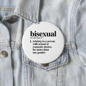 Bisexuelle Definition - definierte LGBTQ-Begriffe Button (Beispiel)