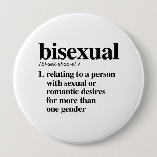 Bisexuelle Definition - definierte LGBTQ-Begriffe  Button