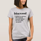 Bisexuelle Definition - definierte LGBTQ-Begriffe T-Shirt (Vorderseite)