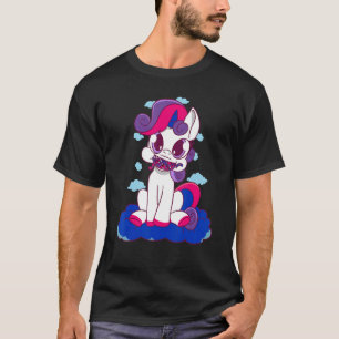 Bisexuelle Drachenfeuer Bisexuelle Flagge LGBT Bi T-Shirt