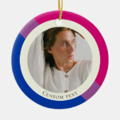 Bisexuelle Fahne Fest Geschenk des Himmels Keramik Ornament (Vorne)