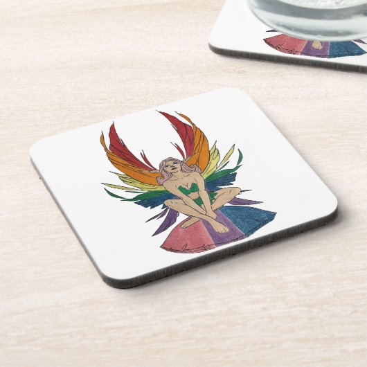 Bisexuelle Fee Getränkeuntersetzer (Linke Seite)