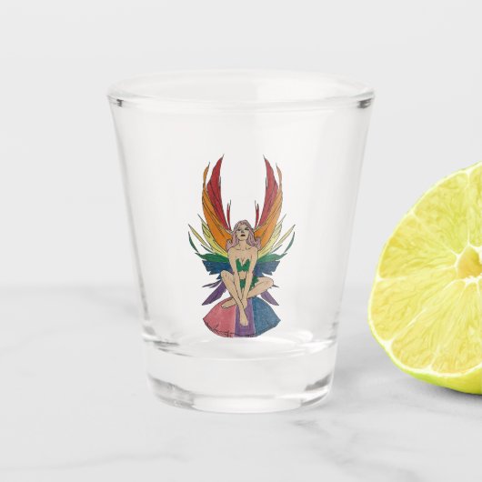 Bisexuelle Fee Schnapsglas (Vorderseite)