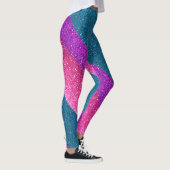 Bisexuelle Flag Gay Pride Glitzer LGBTQ Que Leggings (Rechts)