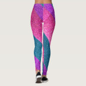 Bisexuelle Flag Gay Pride Glitzer LGBTQ Que Leggings (Rückseite)