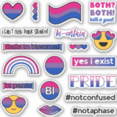 Bisexuelle Flag-Memos Aufkleber (Vorderseite)