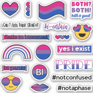 Bisexuelle Flag-Memos Aufkleber