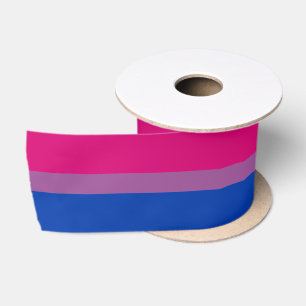 Bisexuelle Flag & Prix Community/Geschlechterflagg Satinband